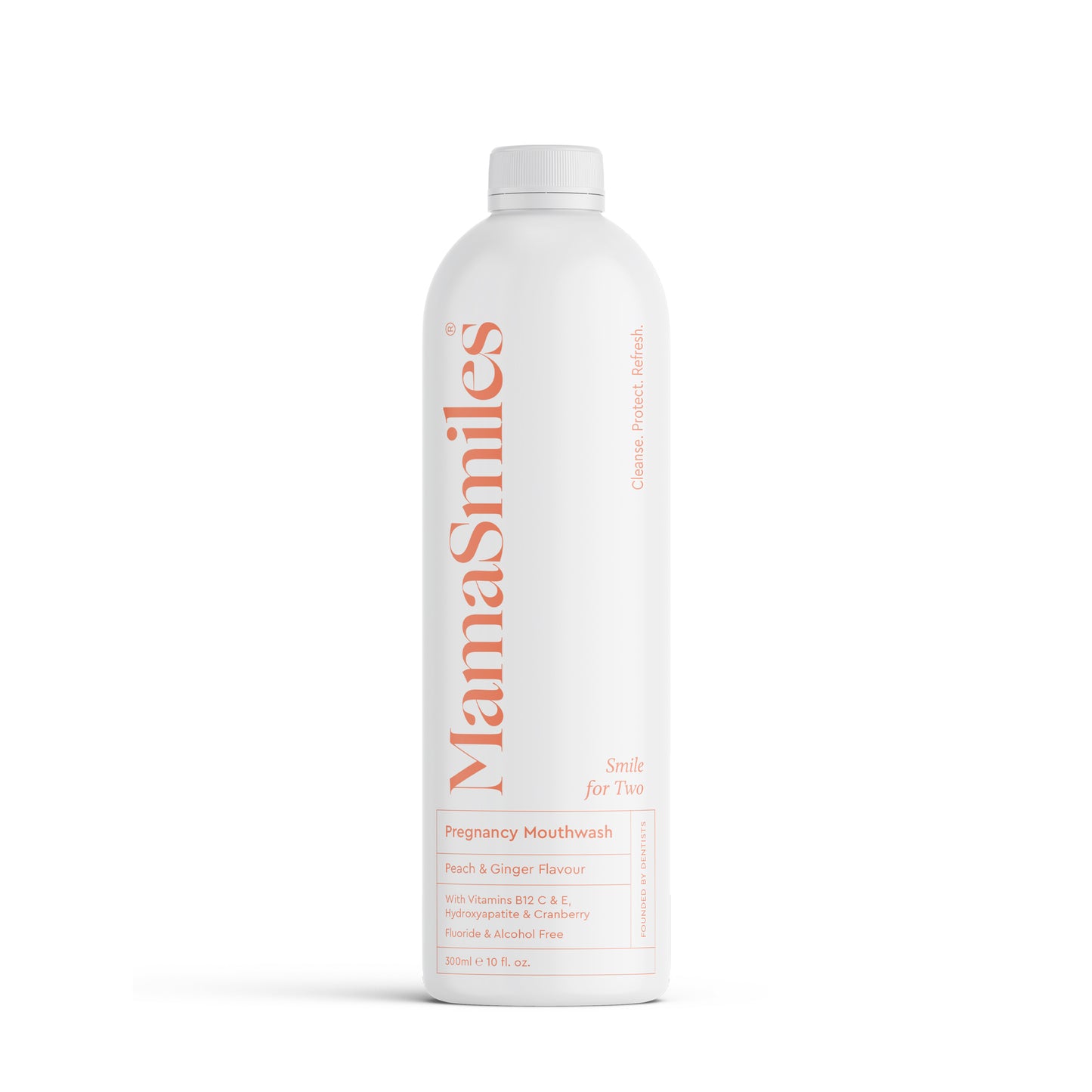 MamaSmiles pregnancy mouthwash bottle on a white background
